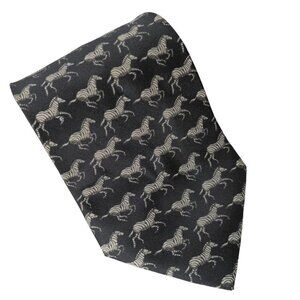 Into Africa Zebra Animal Print Novelty Polyester Necktie